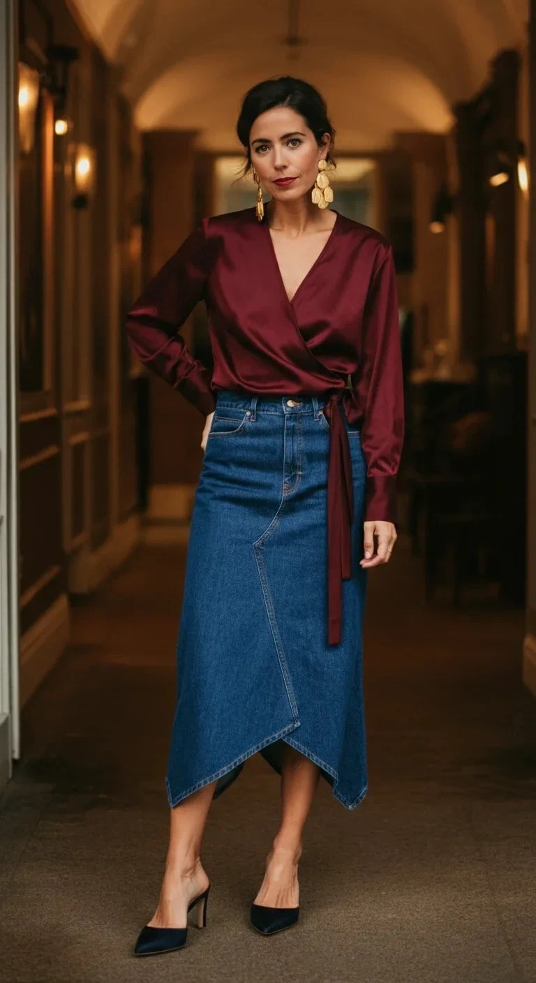 15 Denim Skirt Outfit Ideas for Casual Chic