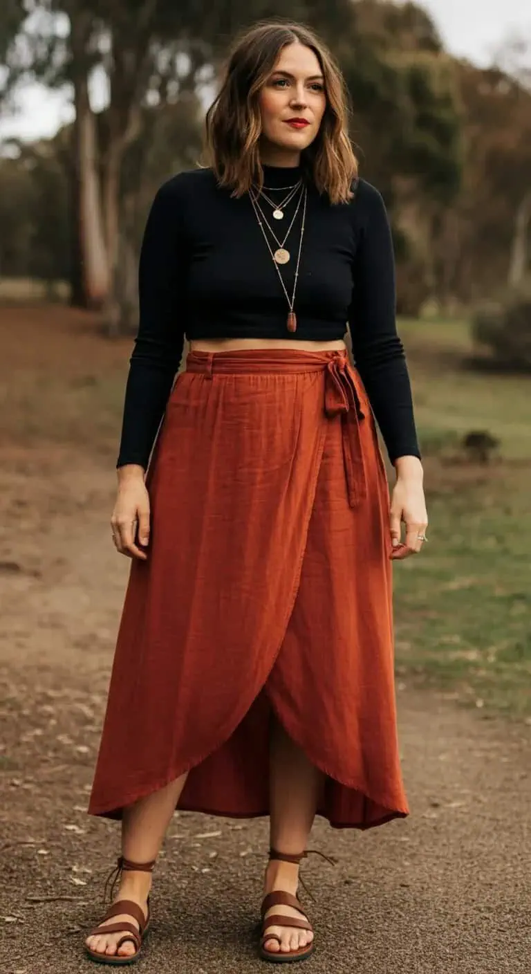 15 Long Skirt Outfit Ideas for Elegant Styles