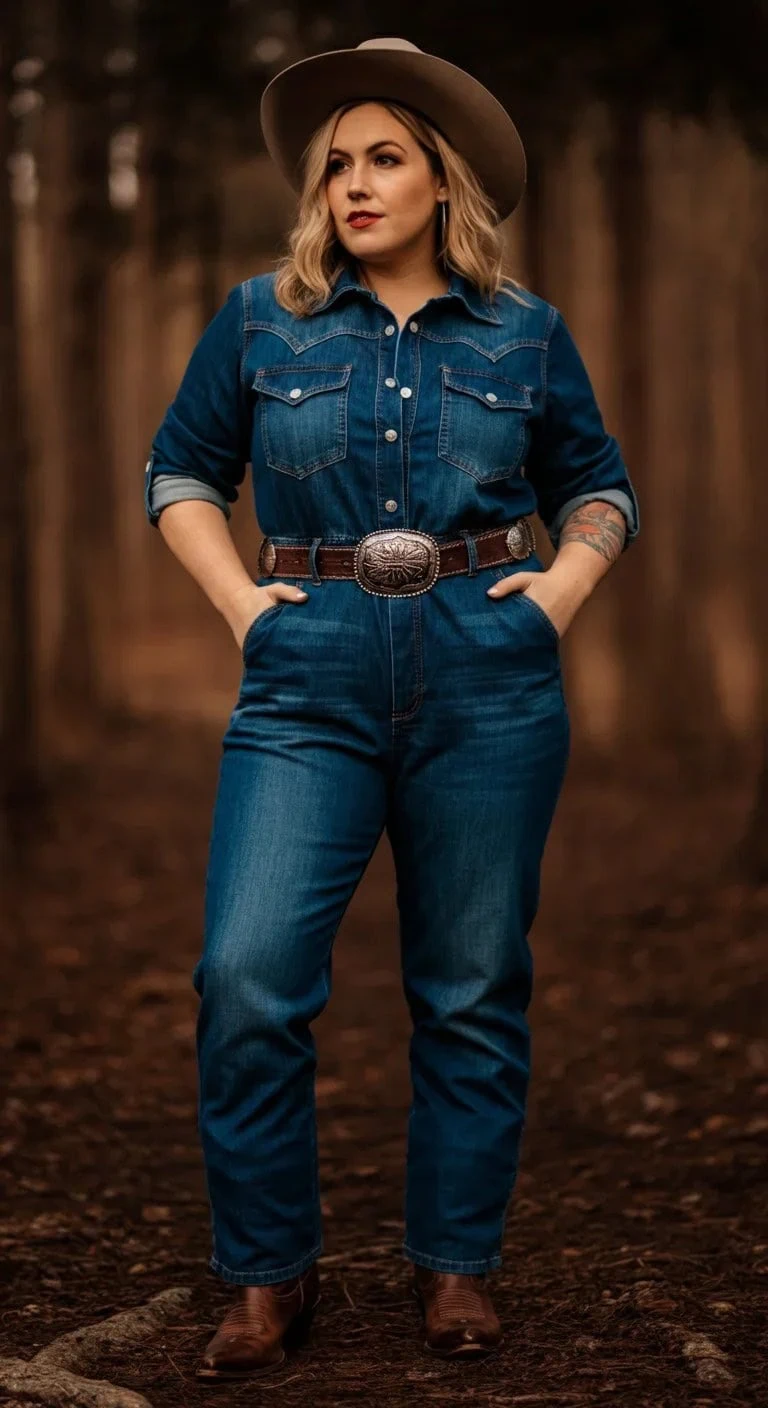 15 Plus Size Western Outfit Ideas for Cowboy Chic
