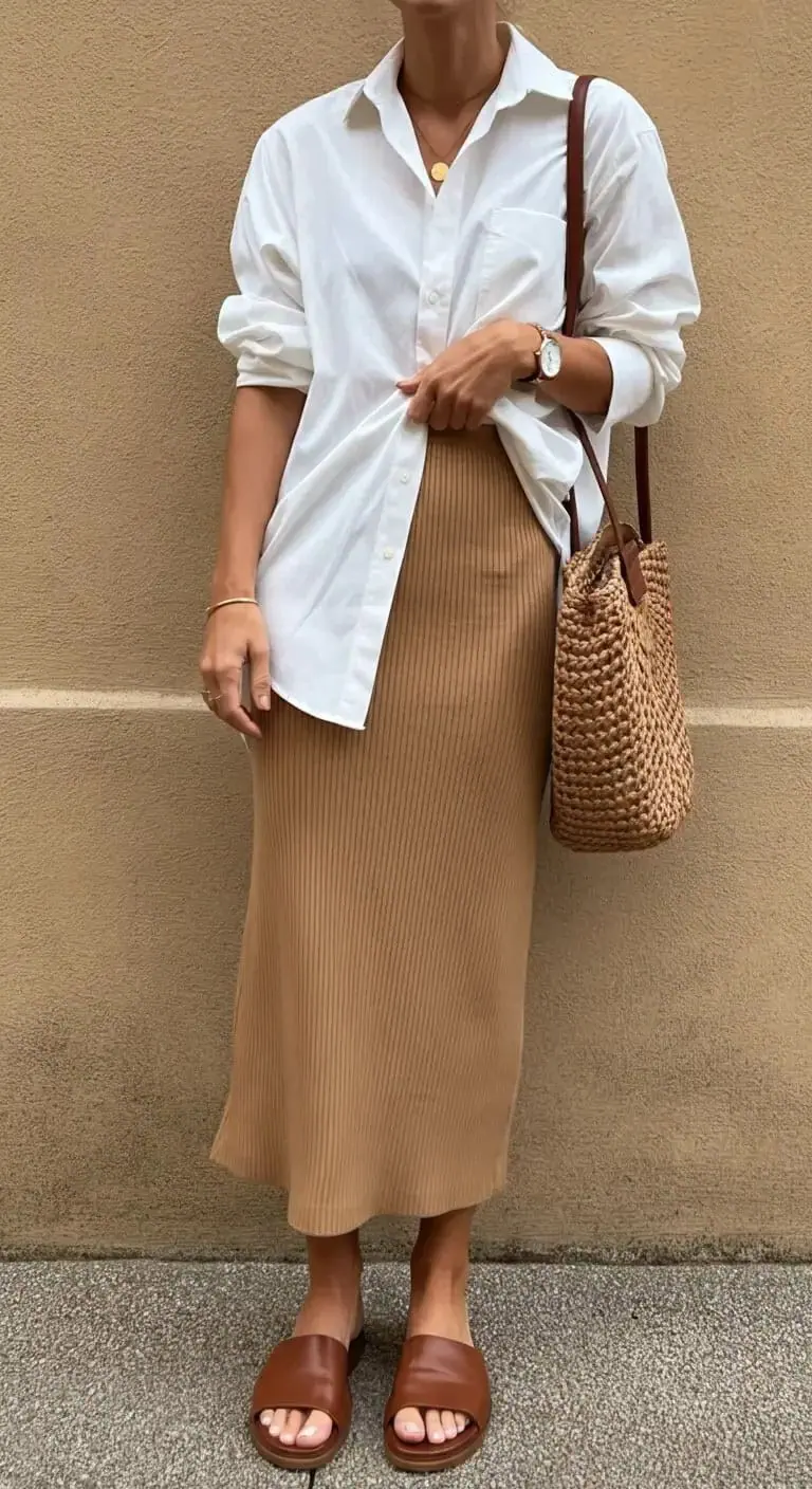 15 Midi Skirt Outfit Ideas for a Versatile Stylish Look